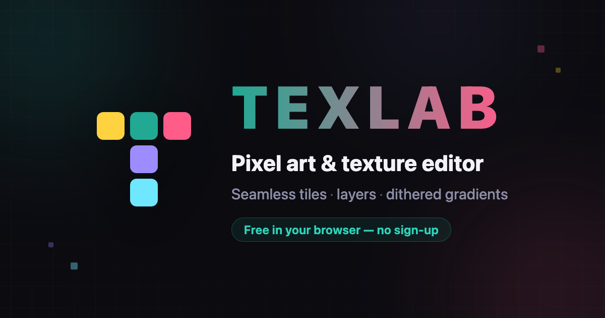 TexLab — Free Online Pixel Art & Texture Editor